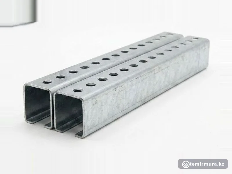 Швеллер перфорированный 09Г2 100х40 мм, склад TEMIR MURA